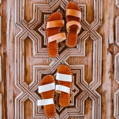 Sandalias de cuero hechas a mano MILA