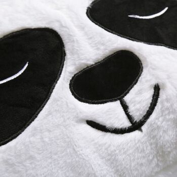 Gigoteuse transformable en oreiller, pour enfant, Panda Bear. Toucher pelucheux. Petit / S : 135x50cm. 5