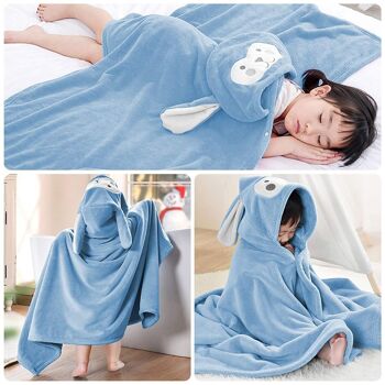 Peignoir pour enfants design Bunny. Bleu 2