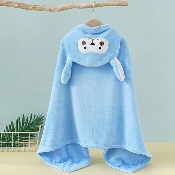 Peignoir pour enfants design Bunny. Bleu 4