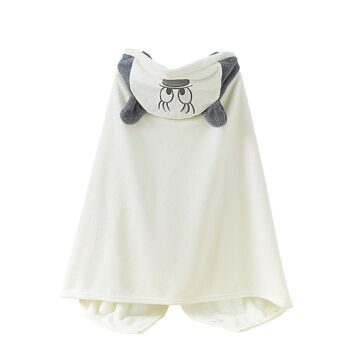 Peignoir pour enfants design souris. Blanc 1