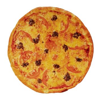 Couverture chaude en flanelle 180 cm motif Pizza 1
