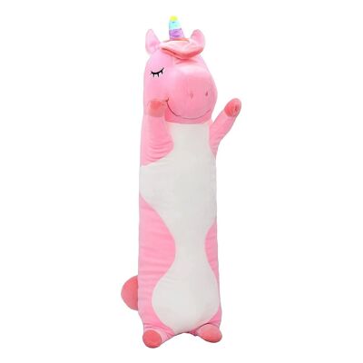 Extra weiches und flauschiges Kissen Einhorn-Design 70cm.