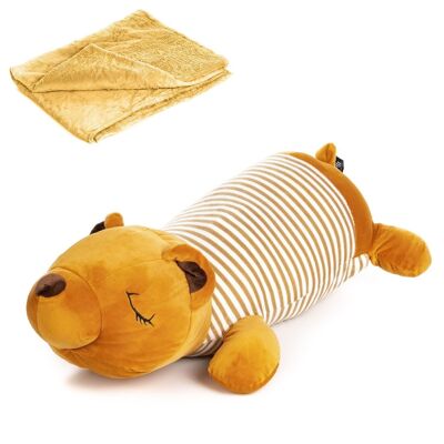 Teddy bear with 160x110 blanket.