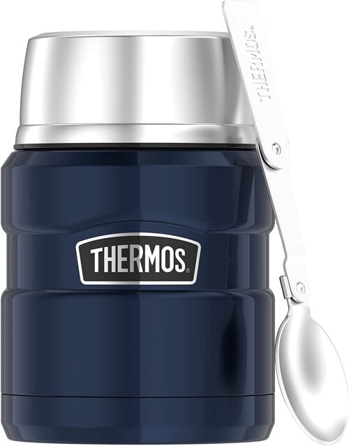 Thermos Contenitore termico per alimenti «King Food» blu da 470 ml portavivande