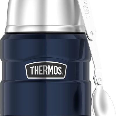 Thermos Conteneur thermique pour aliments «King Food» bleu 470 ml lunch box