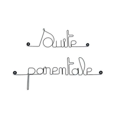 Wire door wall decoration "Parental suite" to tack - Bedroom - Wall Jewelry