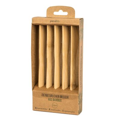 100% natural bamboo cutlery | knife | 15x 5 pieces |