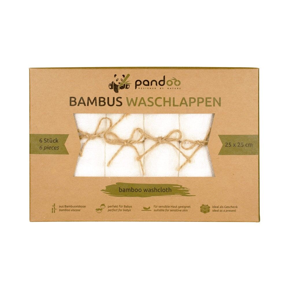 Bamboo washcloths, 6-pack | 10 packs