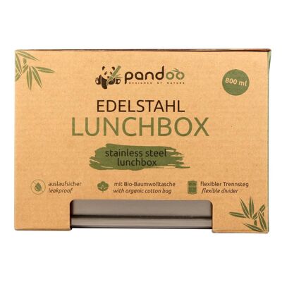 Stainless steel lunch box | 800ml | 10 pieces