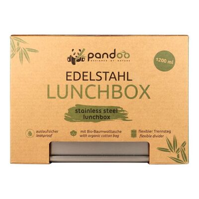 Edelstahl Lunchbox | 1200 ml | 10 Stück