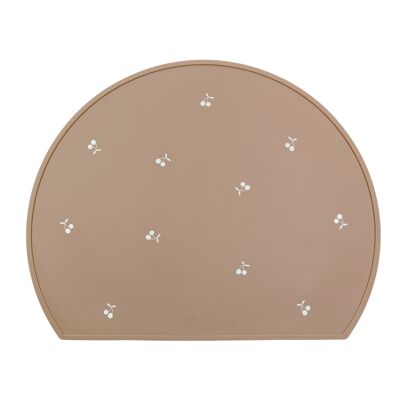 Silicone placemat Cherry - Taupe