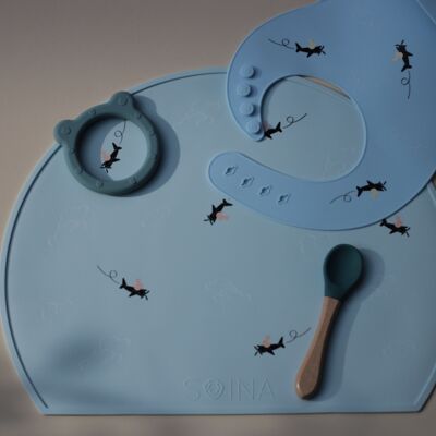 Placemat in silicone Aviator - Celeste