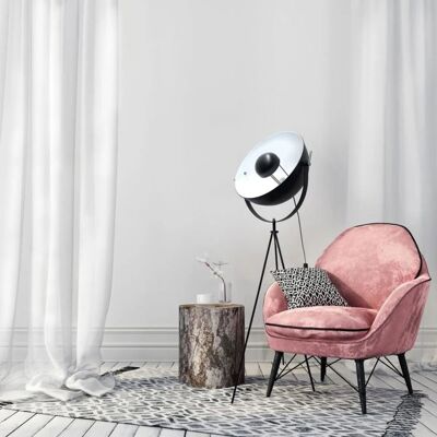 Black/white cinema floor lamps 145cm