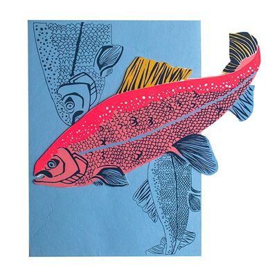 Salmon Greetings Card