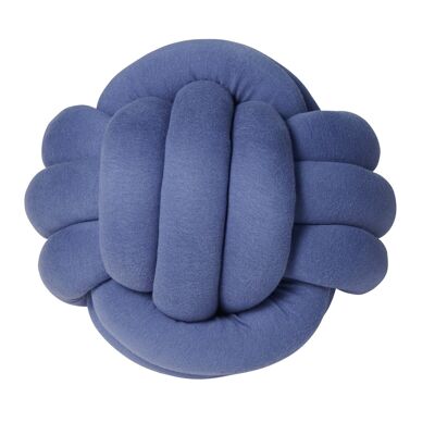 Cuscino Nodo Jersey Blu