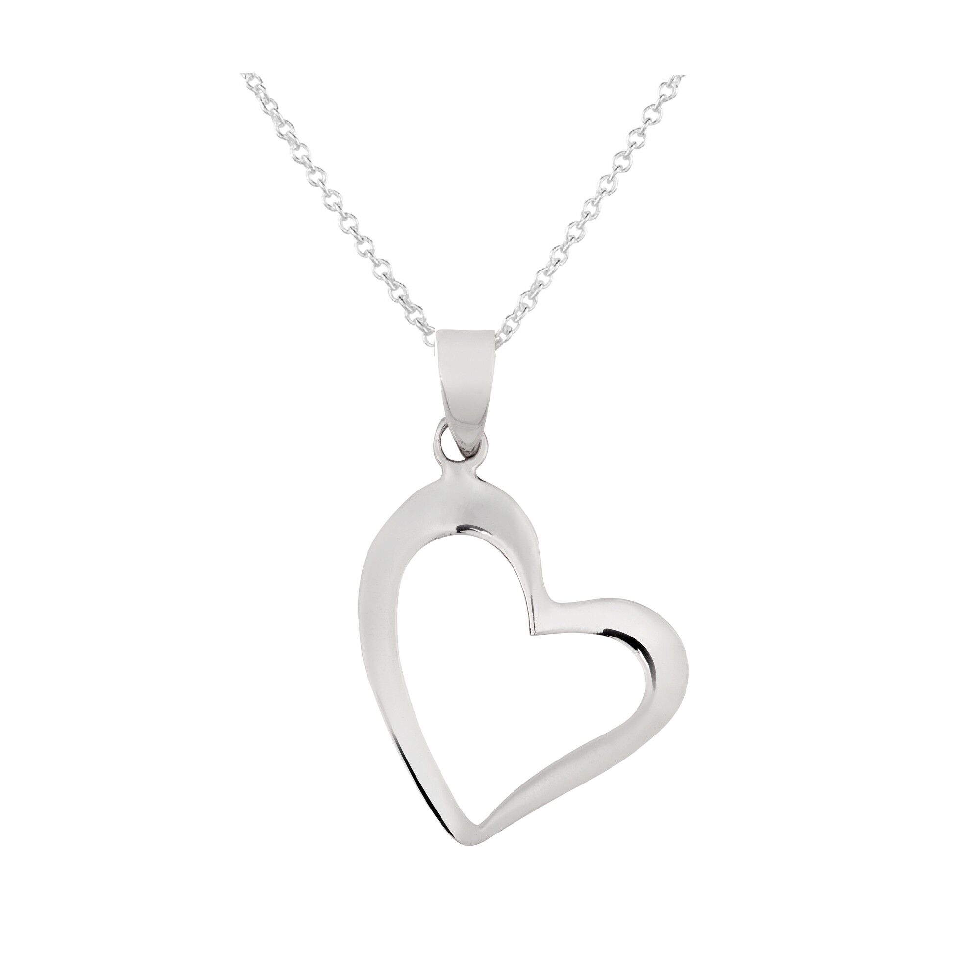 Graziosa collana a cuore in argento