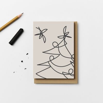 Tree Lines Christmas Card Pack