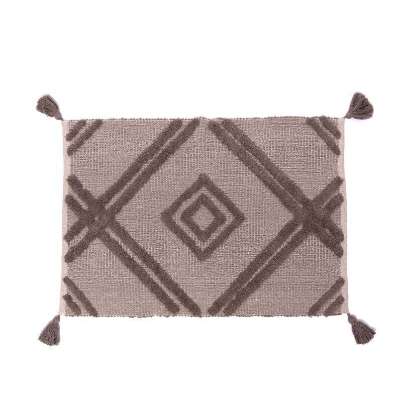 ALFOMBRA 60X90 ROMBOS TOPO HH3046805