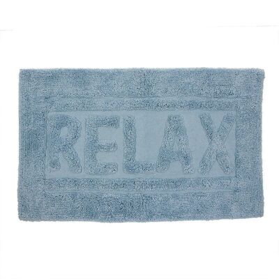 ALFOMBRA BAÑO 45X75 AZUL HH299202