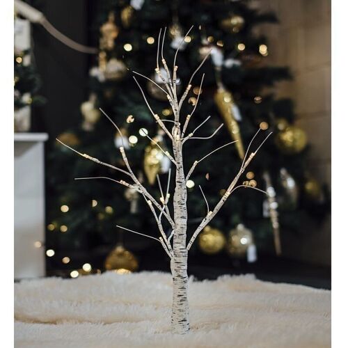 ARBOL DECORATIVO 60CM CON LUZ 3xAA HH3046480