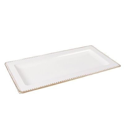 BANDEJA DECORATIVA RIBETE ORO HH30512210