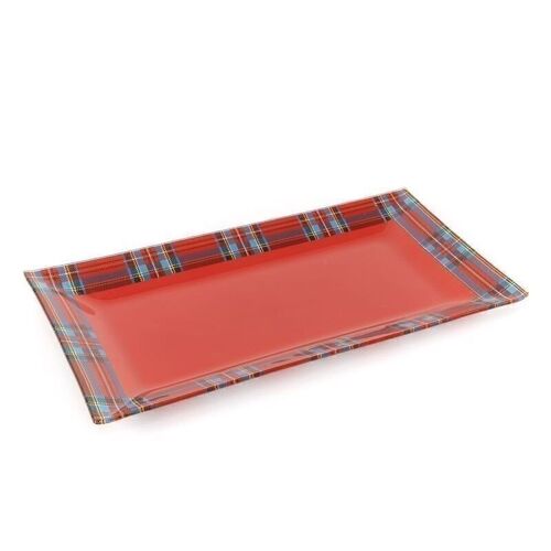 BANDEJA RECTANGULAR CUADRO TARTAN L HH30513193