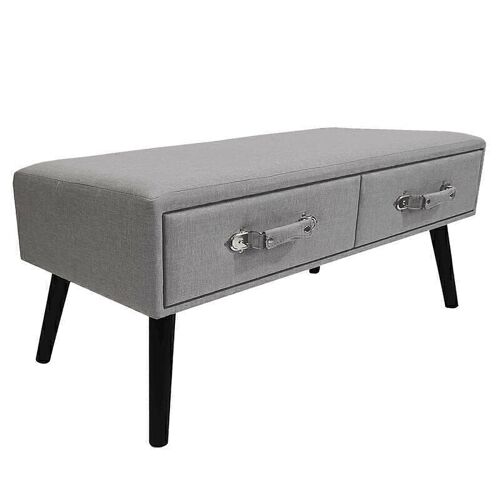 BANQUETA DESCALZADORA 2 CAJONES GRIS HH294027