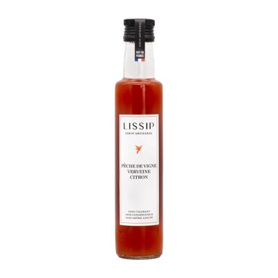 Sirop artisanal Pêche de vigne Verveine Citron - 25cl