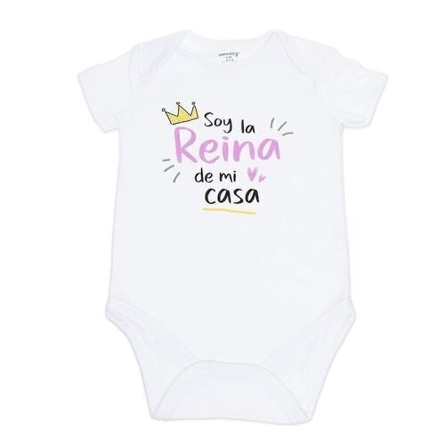 BODY BEBE T. 0-9 MESES SOY LA REINA HH293626