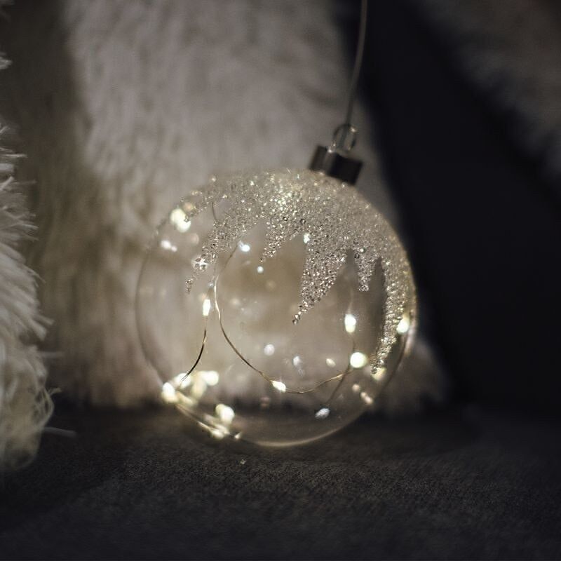 KUGEL AUS KRISTALLKUNST, 12 CM, KERZEN UND LEUCHTEND, HH3046468