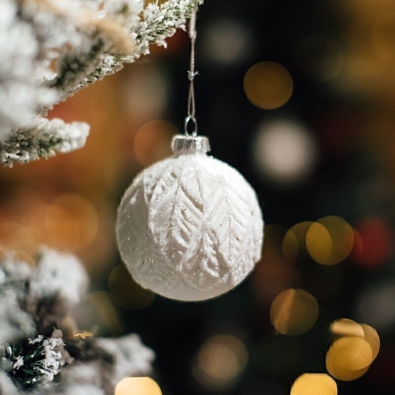 KUGEL AUS KRISTALLKUNSTSTOFF, 8 CM, PURPURINA-DETAILS HH3046382