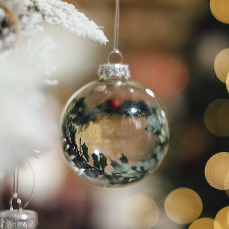 KUGEL AUS KRISTALLLOCH, 8 CM, HOHL UND ROTHAARIG, HH3046453