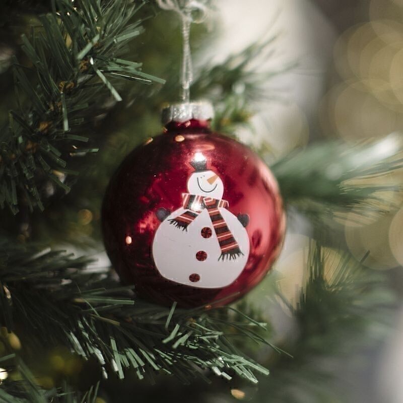 KUGEL AUS KRISTALLKUNST, 8 CM, SCHNEEMUSTER, HH3046451