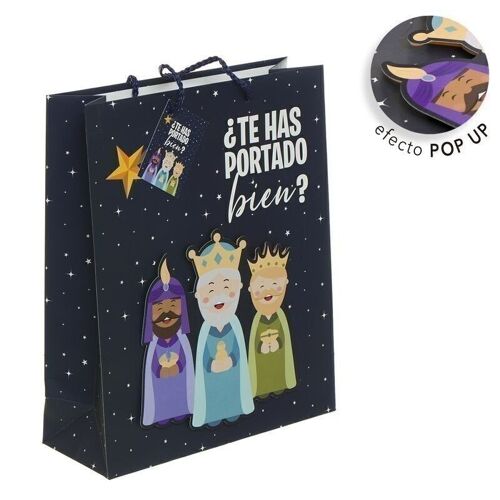 BOLSA PAPEL L POP UP 3D REYES MAGOS HH2185288