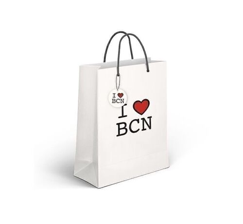 BOLSA PAPEL S I LOVE BCN HH2185405