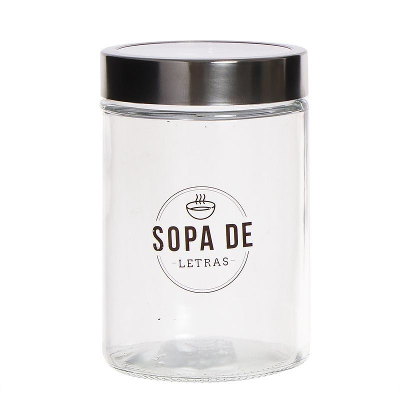 BOTE CRISTAL SOPA DE LETRAS 1200ML HH2682208