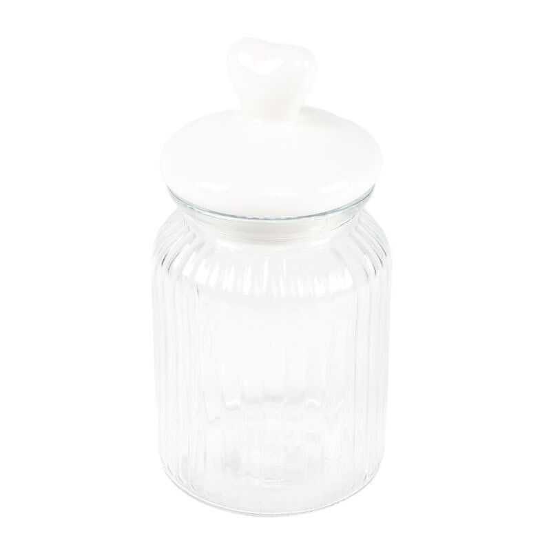 BOTE TAPA CERAMICA CORAZON 1000ML HH306119