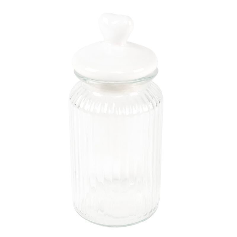 BOTE TAPA CERAMICA CORAZON 1350ML HH306120