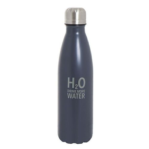 BOTELLA ACERO INOX. 500ML H2O GRIS HH293911