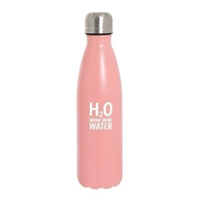 BOTELLA ACERO INOX. 500ML H2O ROSA HH293910