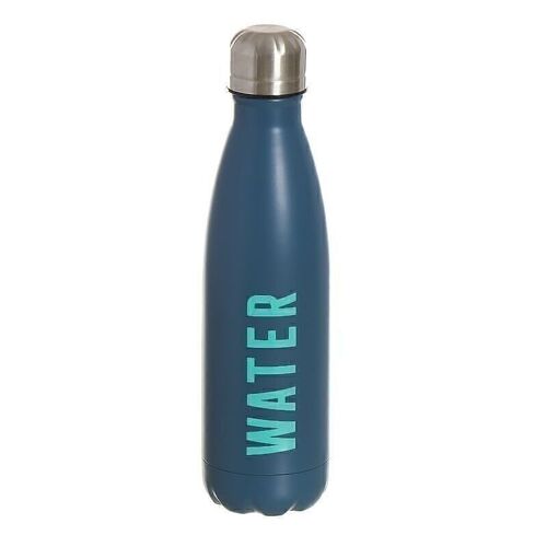 BOTELLA ACERO INOX. 500ML WATER AZUL HH293922