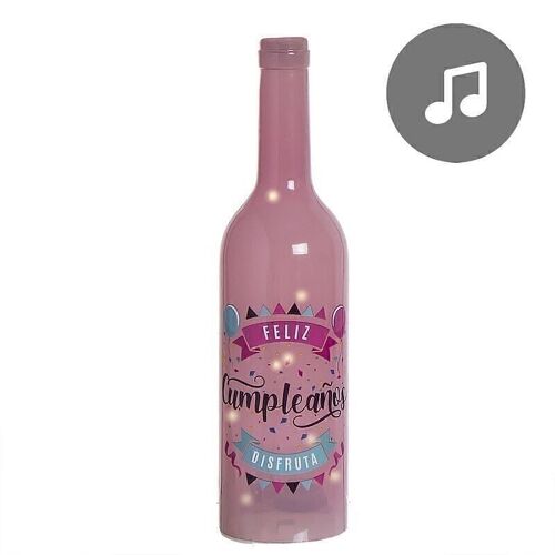 BOTELLA MUSICAL LED CUMPLEAÑOS HH293417