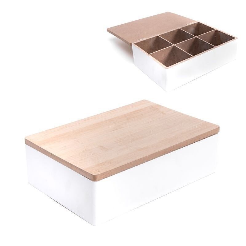 CAJA 6 DPTOS. EFECTO BAMBU BLANCO HH22212775