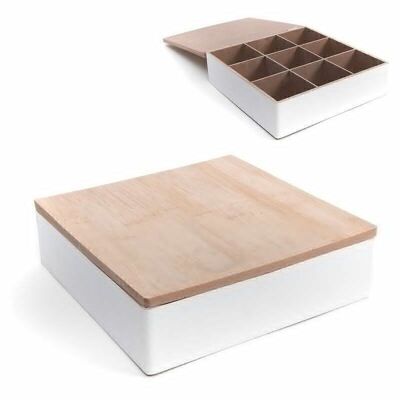 CAJA 9 DPTOS. EFFETTO BAMBU BLANCO HH22212777