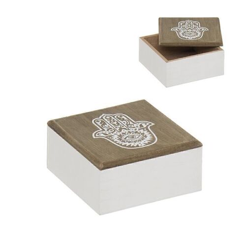 CAJA DECORATIVA MANO FATIMA M HH291472