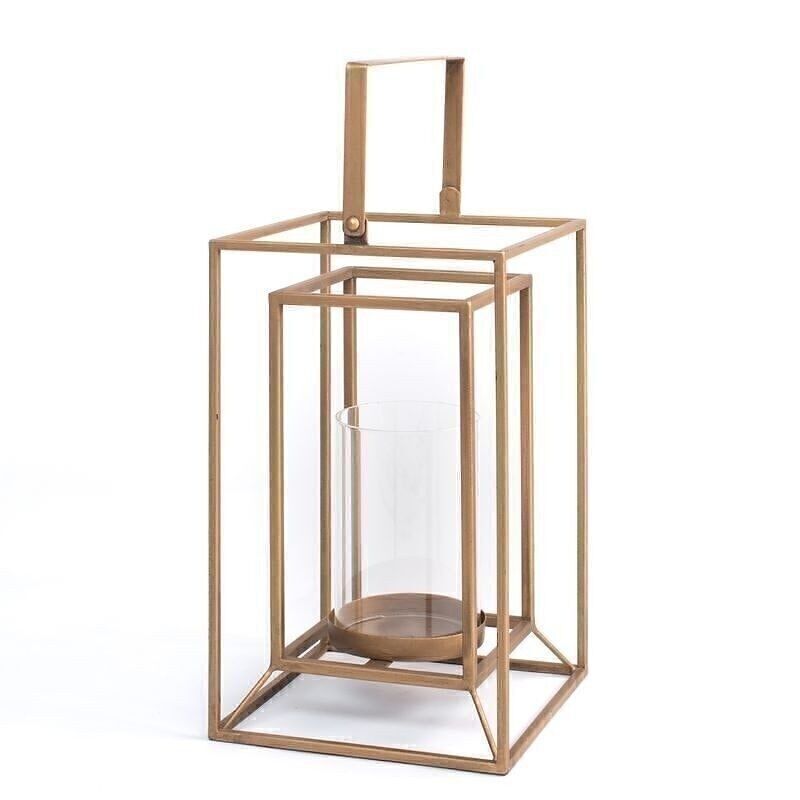 Kerze Metall L Gold Umhüllung HH282846