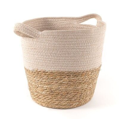 CESTO FIBRA Y ALGODON M NATURAL HH287392
