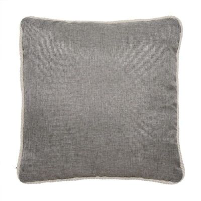 COJIN 42X42 BORDE CUERDA GRIS OSCURO HH23481431