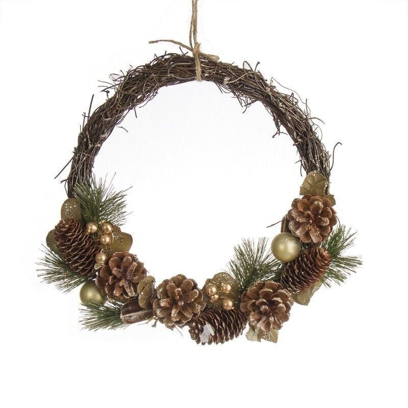 Dekorative Halskette mit goldenen Pfingstrosen HH3046693